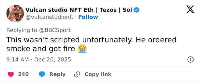 Tweet about Jake Paul’s broken jaw becoming the internet’s latest punchline with a crying emoji reaction.