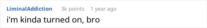 User comment on a social media platform expressing amusement and attraction with casual language.