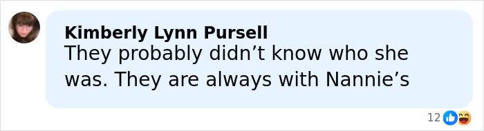 Comment from Kimberly Lynn Pursell discussing fans' belief about Kim Kardashian's Christmas card failure and kids' home life.