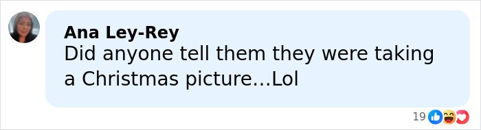 Comment on Melania and Donald Trump’s Christmas card expressing disbelief about their photo’s mood.