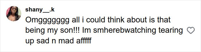 User comment expressing emotional response to pit bull attack on toddler in Manhattan street, showing sadness and anger.