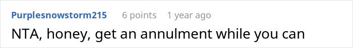 Text comment on a forum discussing a mother-in-law insisting on wearing a white dress to her son's wedding and the bride's reaction.