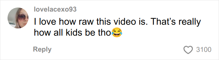 TikTok comment on a video showing a mom filming her son’s reaction to Angel Tree gifts generating 2M views and opinions