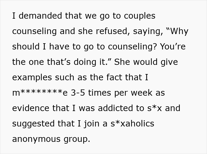 Wife of 10 years ruins husband’s reputation after refusing couples counseling and accusing him falsely.