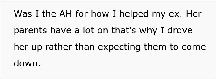 Text excerpt about a guy going above and beyond for his ex-girlfriend, causing confusion with his current partner.