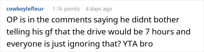 Comment on social media about a guy going above and beyond for his ex, causing upset with his current partner.