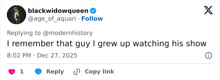 Screenshot of a tweet mentioning former child actor Tylor Chase and recalling watching his show growing up.
