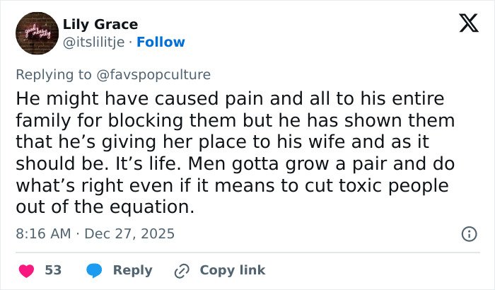 Tweet discussing family drama involving Brooklyn’s wife Nicola Peltz and Victoria amid holiday posts and social media reactions.