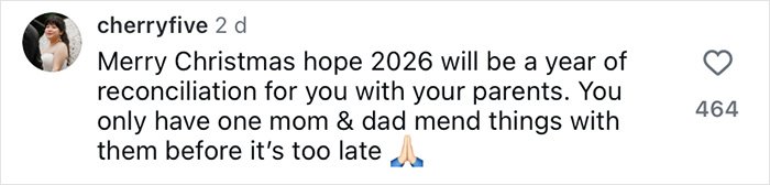 Comment on social media about reconciliation during Christmas, related to fans thinking Brooklyn’s wife Nicola Peltz and Victoria exchanged subtle jabs.