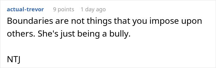 Comment on a forum discussing a person refusing to follow roommate’s strict vegan rules and being called selfish.
