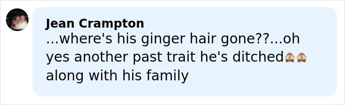 Comment on social media post discussing family traits, related to Gordon Ramsay’s speech at daughter’s wedding to Adam Peaty.