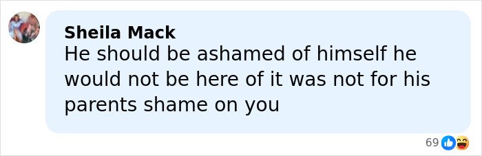 Comment on social media post criticizing shame text related to Gordon Ramsay daughter wedding speech to Adam Peaty.