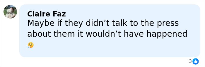 Comment from Claire Faz reacting to Gordon Ramsay's brutal speech at his daughter's wedding to Adam Peaty.
