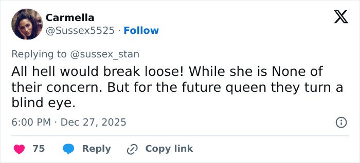 Screenshot of a Twitter reply discussing Kate Middleton’s scar fueling cancer conspiracy theories during Christmas appearance.