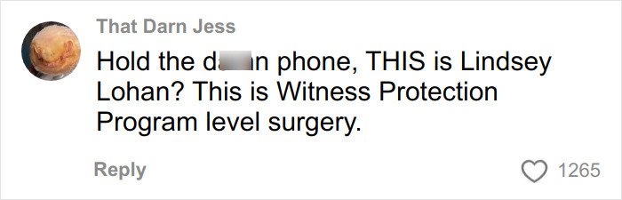 Comment from user That Darn Jess discussing Hollywood actresses looking identical due to extensive cosmetic surgery debate.