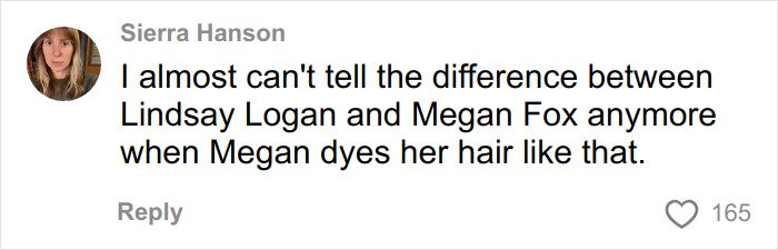 Comment discussing how Hollywood actresses are starting to look identical, sparking faces debate online.