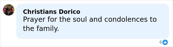 Facebook comment expressing condolences and prayers following the tragic loss of an Italian mother and daughter.