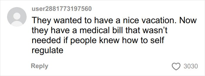 Comment on social media about tourists affected after teen pepper-sprayed on a boat, leading to legal consequences.