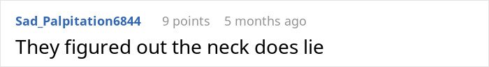 Text comment on a forum by Sad_Palpitation6844 humorously referencing the phrase the hands never lie related to Kris Jenner’s facelift.