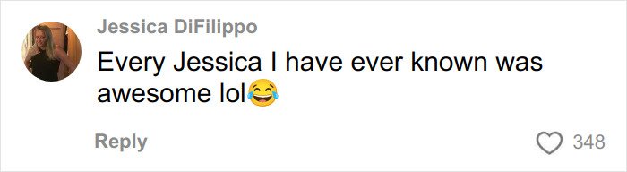 Screenshot of a social media comment with a user praising Jessicas, related to Gen Z naming rude millennial women in the Karen era.