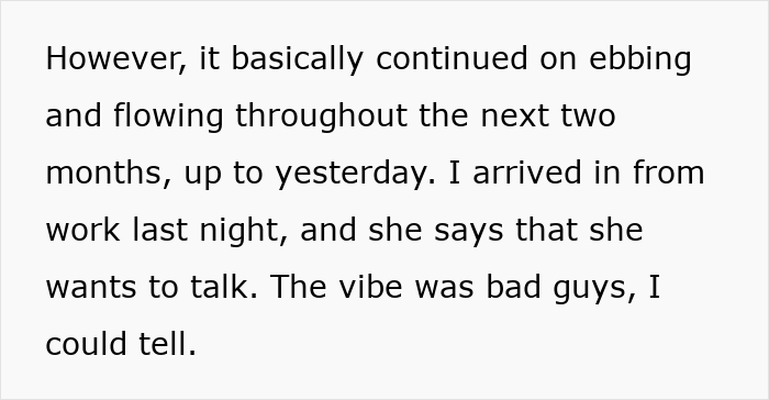 Excerpt of a man describing his fianc&eacute;e&rsquo;s unexpected request months before wedding that made him rethink everything.