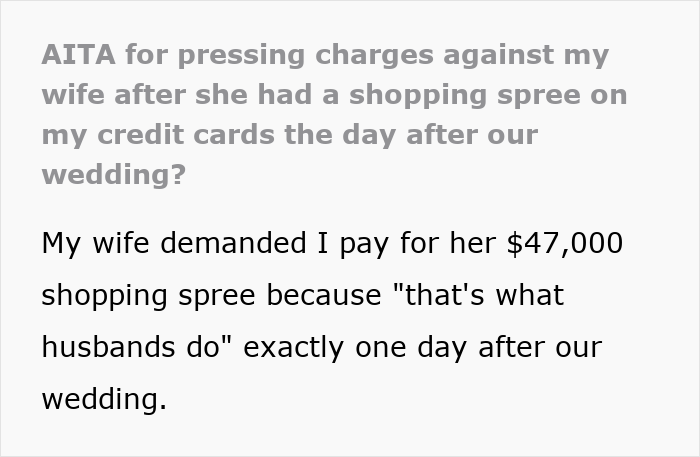 Text excerpt about marriage falling apart after wife treats husband as ATM machine demanding money after wedding.