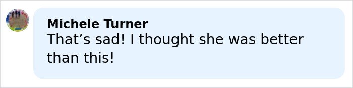 User comment expressing sadness over Simone Biles' alleged purchase of a dog with chopped-off ears criticized by PETA.