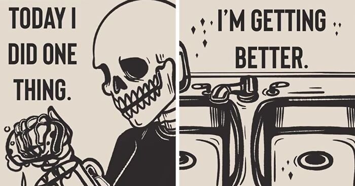 35 Honest Skeleton Comics About Loss, Mental Health, And Therapy By ‘Stormy Gail’