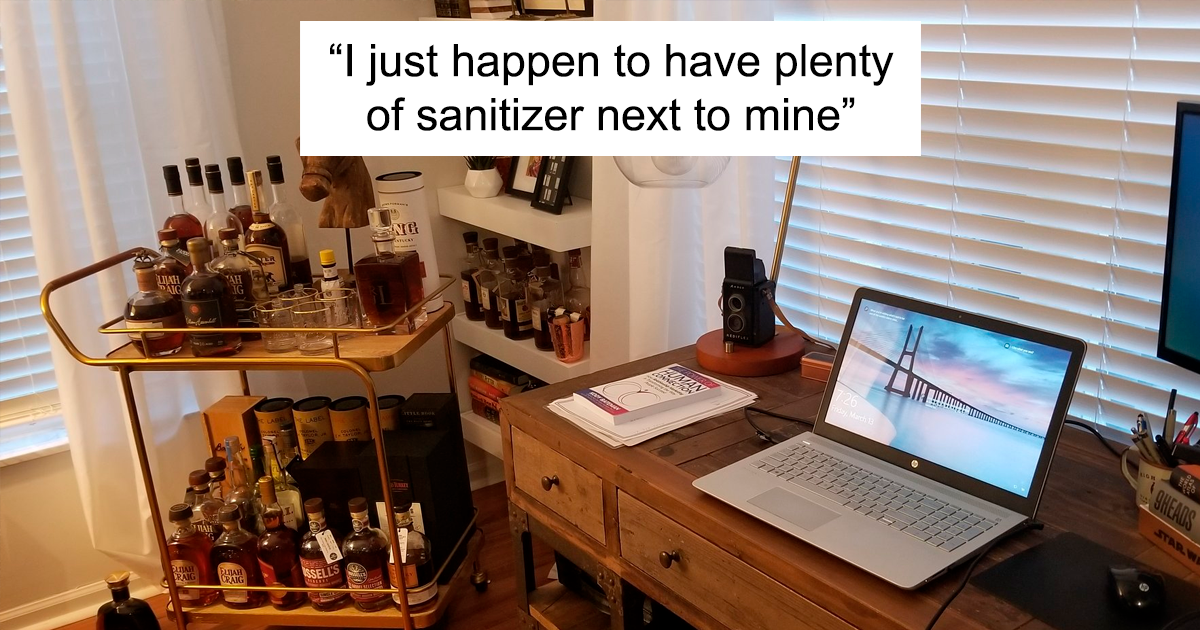 People Sick Of Seeing Glamorous Workspace Setups Share Their Reality Of Working From Home (27 Pics)