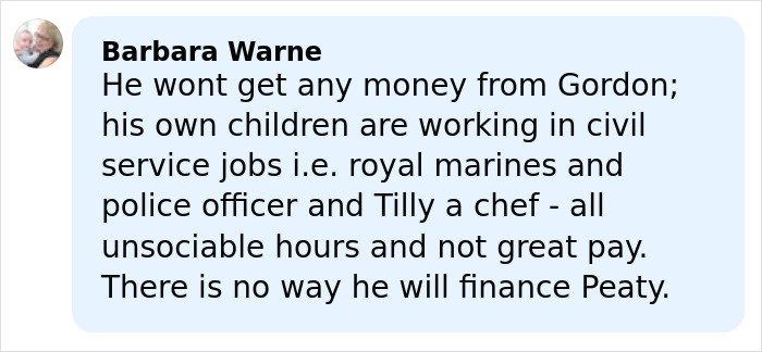 Comment on Adam Peaty’s name change after wedding to Gordon Ramsay’s daughter, with ex responding about finances and family jobs.