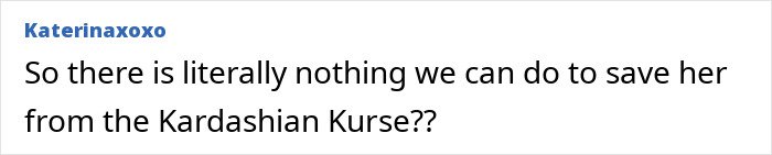 Comment expressing concern over North West interacting with adults, criticizing Kim Kardashian's parenting choices.