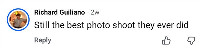 Comment on a photo mentioning a memorable photoshoot featuring a Nickelodeon star and Britney Spears.