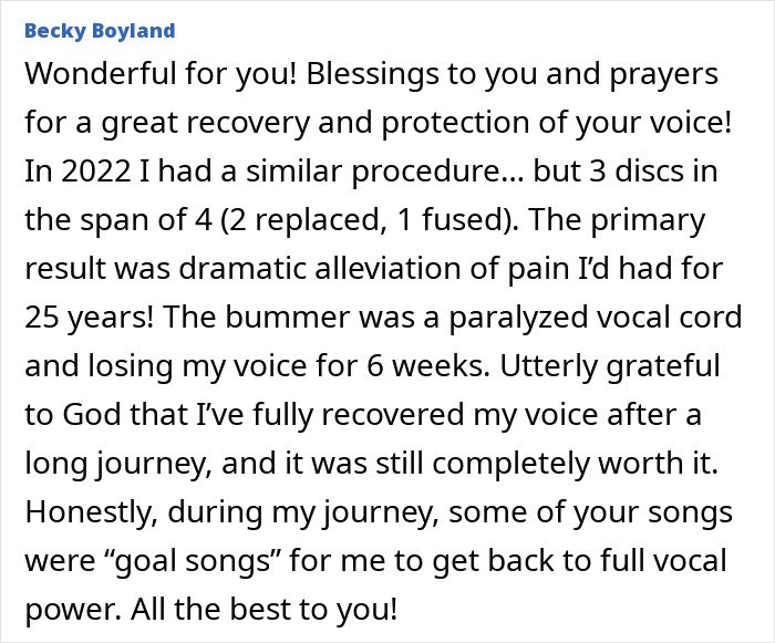 Pink speaking openly about spending New Year’s Eve alone in hospital, expressing vulnerability and recovery hopes.