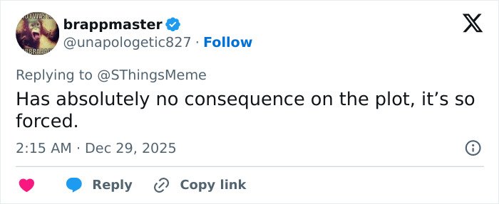 Tweet from Stranger Things star Noah Schnapp replying to a comment about Will Byers and the show’s plot controversy.