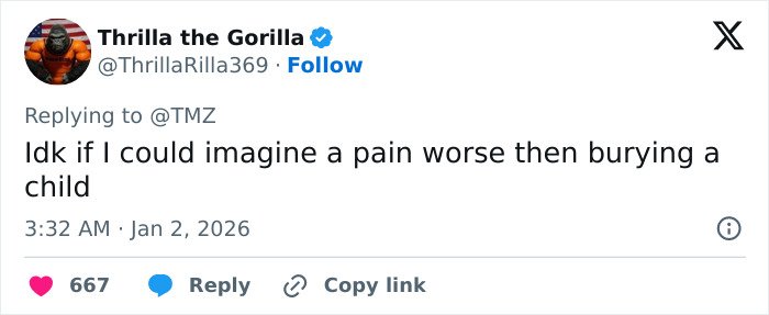 Tweet expressing grief over the discovery of Victoria Tommy Lee Jones' daughter&rsquo;s body found in hotel incident.