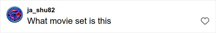 Social media comment showing user asking what movie set it is, related to adult star viral challenge discussion.