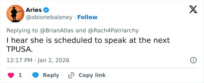 Tweet from Aries discussing an adult star who went viral for a 1000 men in 12 hours challenge speaking out after baptism.