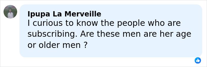 Comment asking about the age of subscribers to teen influencer’s app debut that earned $1M in the first hour.