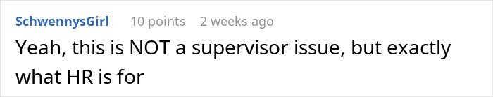 Screenshot of a social media comment discussing HR’s role after woman puts coworker on blast and faces consequences.