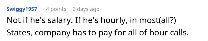 Boss calls employee to HR complaining about not working outside office hours, making a fool of himself.