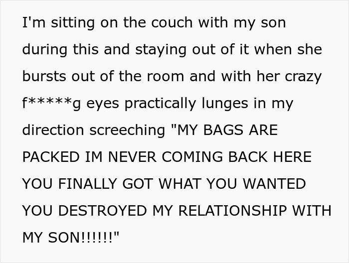 Text showing a woman’s angry outburst after MIL poisons family dog and verbally attacks her, causing family rift.