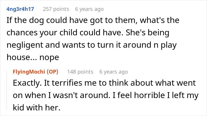 Reddit users discuss MIL poisoning family dog and verbal attacks while shocked she's kicked out of their house and life.