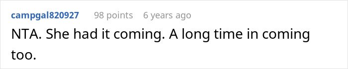 Screenshot of an online comment reacting strongly to a woman fed up with coworker preaching body positivity and skinny-shaming.