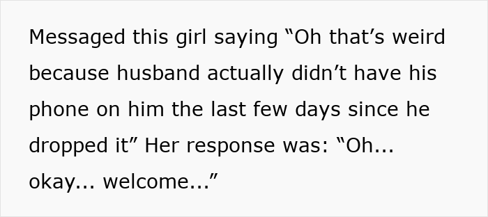 Text message revealing proof of husband cheating, showing how crazy ex-girlfriends can get in relationship drama.