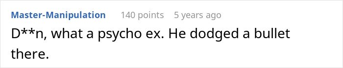 Comment on a forum post discussing a woman receiving proof her husband is cheating and dealing with crazy ex-girlfriends.