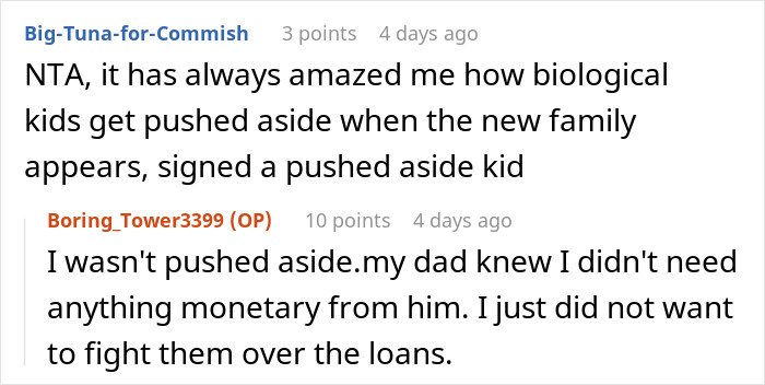 Reddit user explaining being pushed aside in family disputes while emptying father's estate without will.