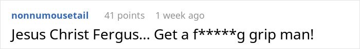Screenshot of a social media comment showing disagreement, related to a woman weirded out as coworker insists calling her work mom.