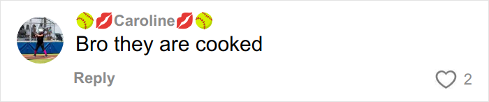 Social media comment on overused slang words, featuring phrase 