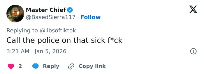 Screenshot of a Twitter reply mentioning a transphobic comment related to a Planet Fitness bathroom incident.