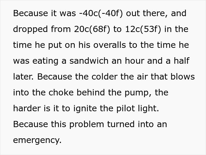 Text about woman ready to dump her boyfriend as he feels emasculated when she fixes things in cold weather.